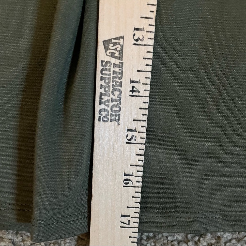 ModCloth Olive Green Pleated Mini Skirt size L - Picture 5 of 10